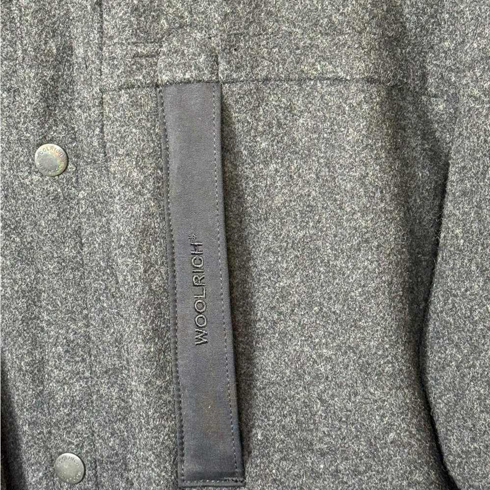 Woolrich Gray 80% Wool Quilted Utility Coat Medium - Picture 9 of 17